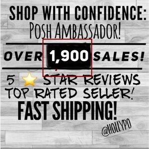 Over 1,900 items sold! 5 ⭐️Reviews!Posh am…